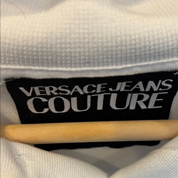 Versace Jeans Collection White and Gold Polo Shirt - Picture 7 of 7